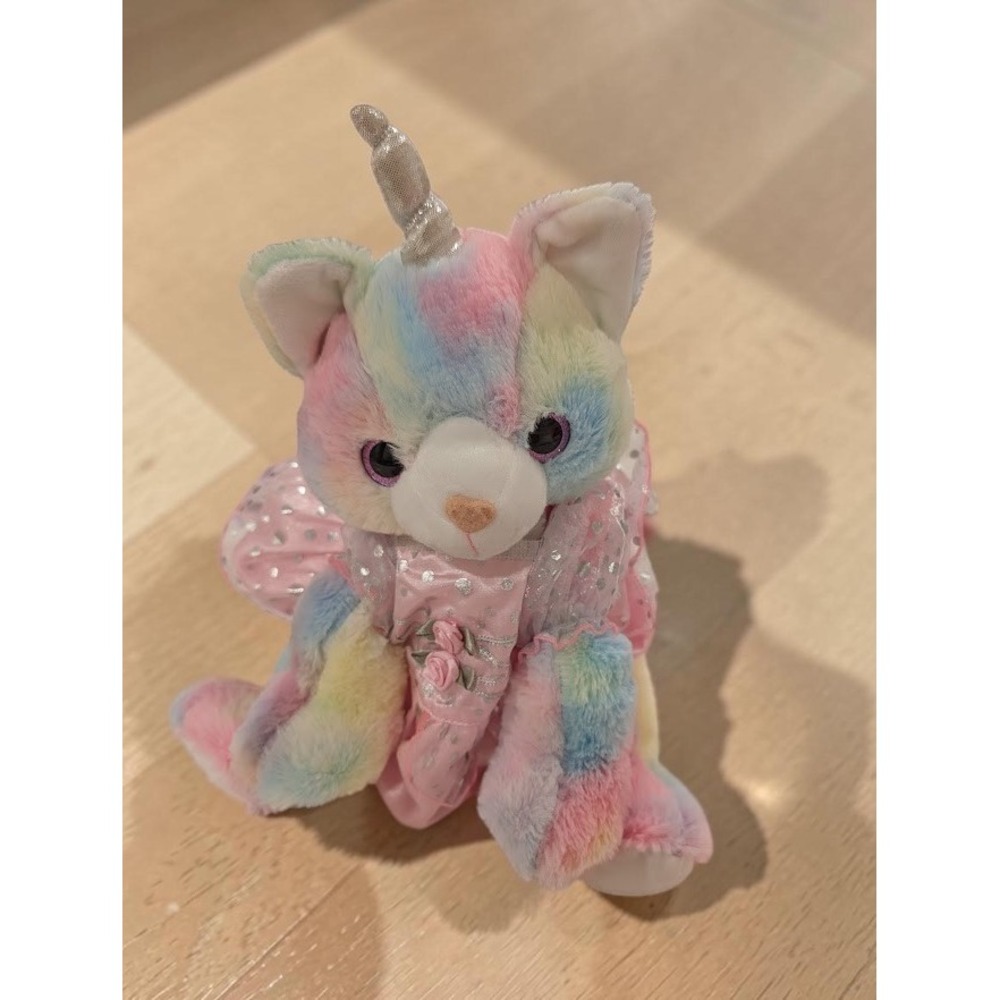 Rainbow bear factory cat unicorn plush